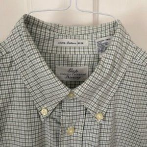 GAP Cotton Button Down Long Sleeve Shirt, Size M
